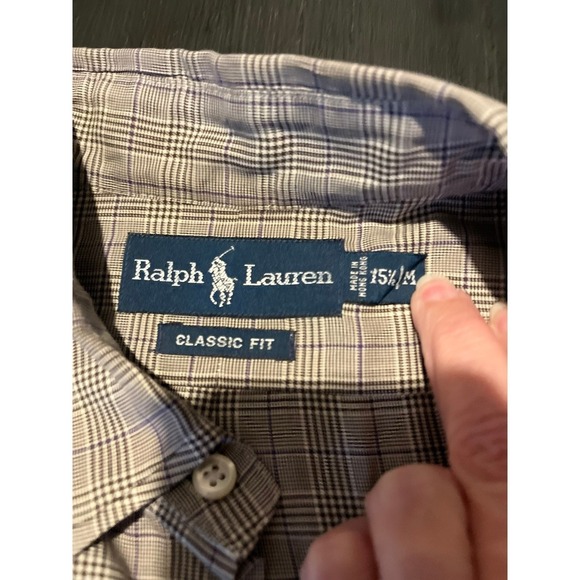 Ralph Lauren Classic‎ Fit Plaid Button Down Shirt Long Sleeve - Picture 5 of 7